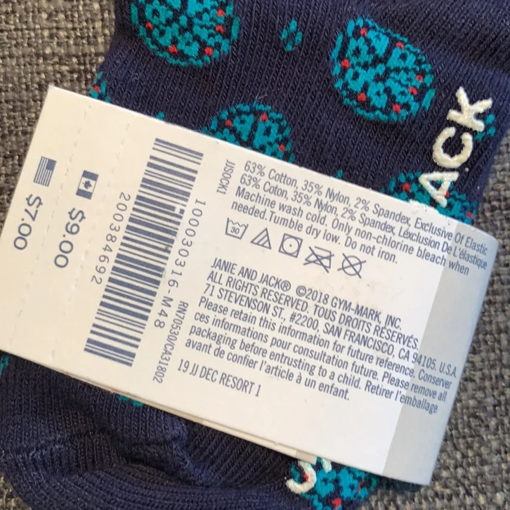 Janie and Jack Bundle 2 Pair of Socks